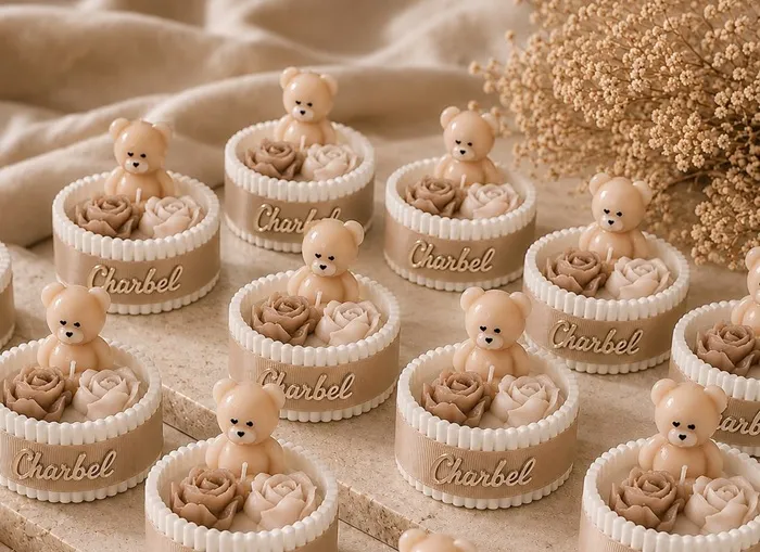 Newborn candle and gift collection